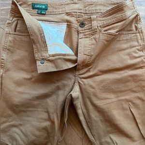 Orvis khaki chino pants 34x34